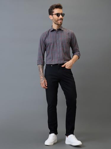 Giordano Men Signature Black Cotton Straight Fit Mid-Rise Jeans