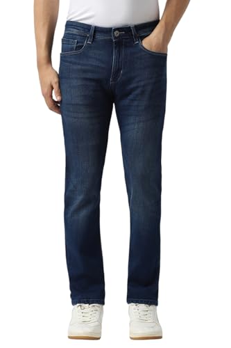 Van Heusen Men's Regular Jeans (VXDNGCELFU97181_Navy