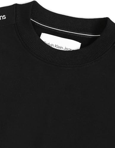 Calvin Klein Mens Black Solid Sweat Shirt (S)