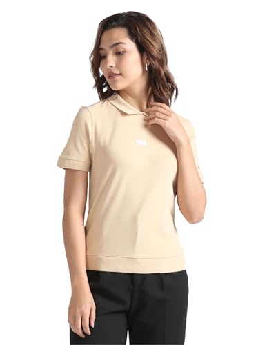 Tommy Hilfiger Womens Beige Color T-Shirt (XS)