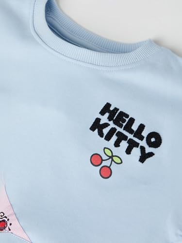 Max Girls Hello Kitty Print T-Shirt (Blue_2-3 Y)