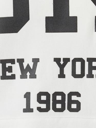 Max Women Printed Oversized Sports Sweatshirt(White_M)