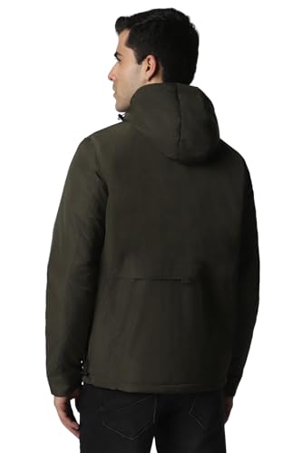 Van Heusen Men Green Solid Party Jacket