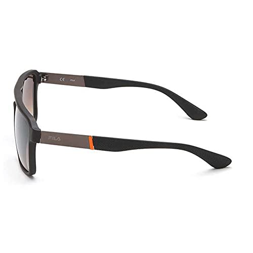 Fila sunglasses| 100% UV protected | Gradient | Full Rim | Square | Men | Large | Matt Brown Polycarbonate Frame | Brown Gradient FM Polycarbonate Lens