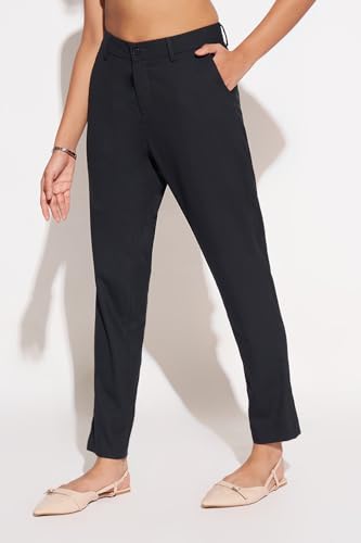 Annabelle by Pantaloons Women's Slim Pants (110158219006_Navy