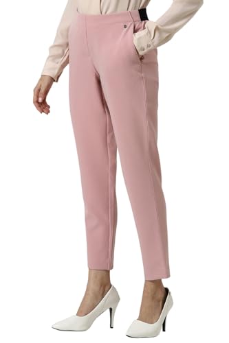 Van Heusen Women's Regular Casual Pants (VWTFFRGFF60995_Pink