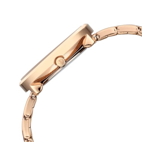 Titan NEO 12 Quartz Analog 3Hands with Date Display Pink Dial Rose Gold Color Strap Watch for Women - 2784WM03