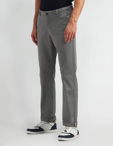 Arrow Sports Men's Regular Casual Pants (ASAITR2526_Medium Green