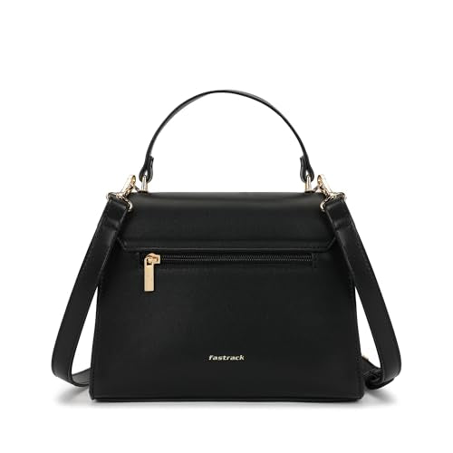 Fastrack ModLock Satchel | Women’s Faux-Leather Satchel | Dual Carry Options, Spacious Main Compartment & Quilted Front Pocket