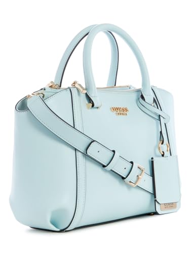 Guess Ice Blue Solid Leie Status Satchel Bag