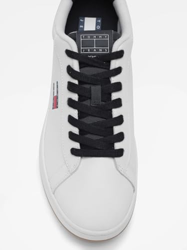 Solid White Leather Sneakers