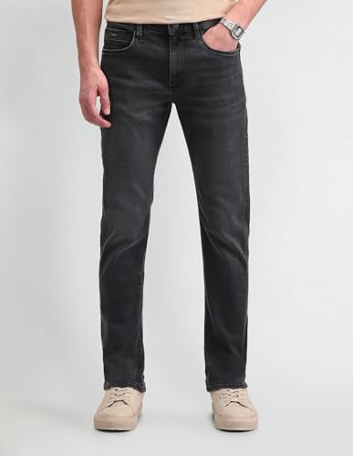 Arrow New York Men's Slim Jeans (ANAIJN2655_Black