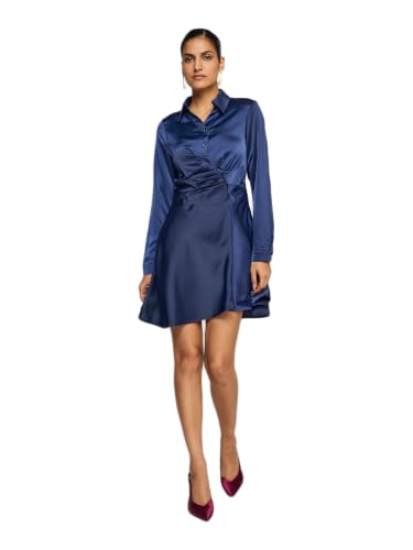 Label RITU KUMAR Navy Amour Short Dress