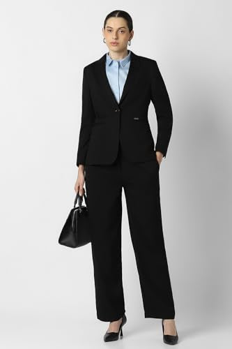 Van Heusen Women's Blazer (VWKZFRGFW00149_Black