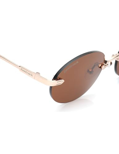 Fastrack Sunglasses |OVAL Gold |UV protected | Large