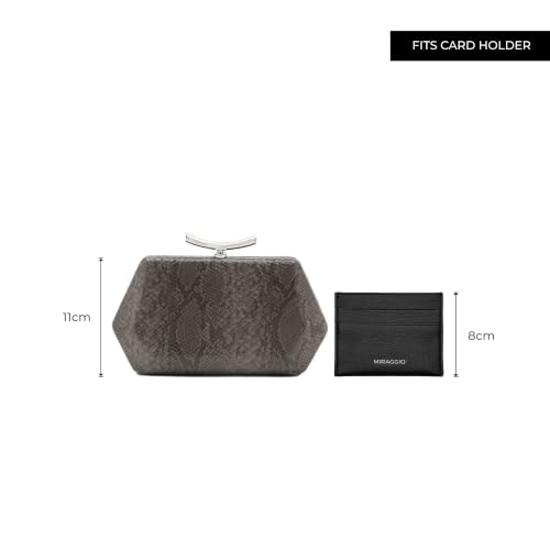 Miraggio Crystal Clutch With Detachable Crossbody Chain | Women Clutch | Gift Items For Women