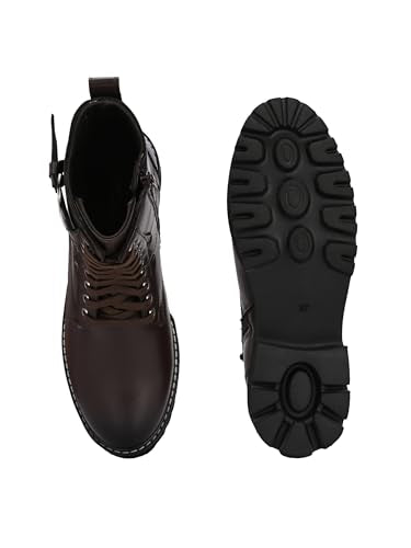 Delize Brown women derby ankle boots 67802-41