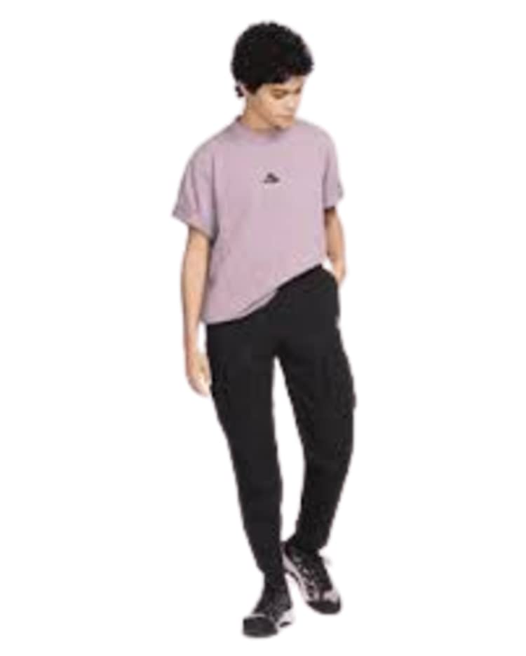 Nike Women Polyester Regular Fit Shirt (DQ2907-505_Amethyst Wave/Black/Summit White M)