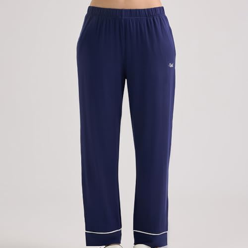 NYKD Sumptuously Soft Button Down Pajama Set - Navy NYS001-2XL
