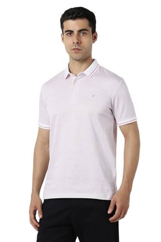 Van Heusen Men's Regular Fit T-Shirt (VHKPFRGFR76214_Pink