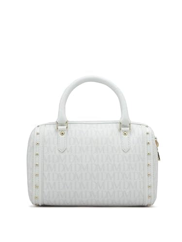 Da Milano Genuine Leather White Satchel (01296) (Small)