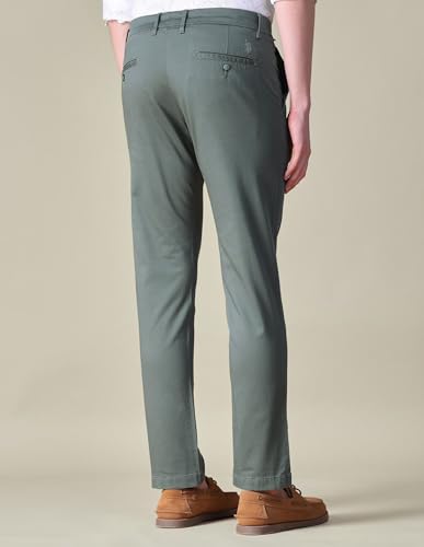 U.S.Polo Association Men's Satin Relaxed Fit Trousers (USTROO1026_Grey_30)