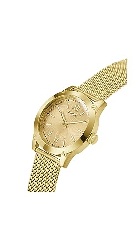 GUESS Crescent Champagne Round Dial Analog Men's Watch - GW0629G2