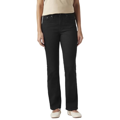 Levi's Women's 725 Black Flared Fit High Rise Jeans