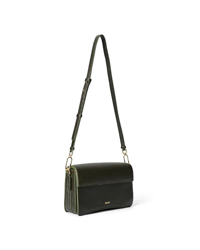 ECCO Unisex Large Pinch Crossbody, Goji Berry Pebbled Leather, Large