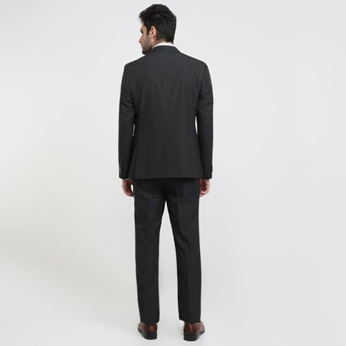 Raymond Grey Checks Pattern Men Suit