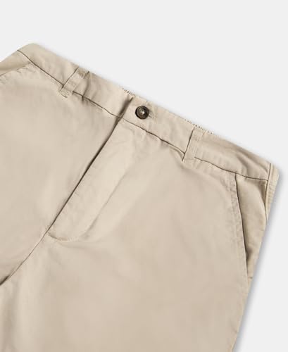 Jockey A125 Women's Super Combed Cotton Woven Twill Fabric Relaxed Fit Shorts with Convenient Side Pockets_Oxford Tan_XXL