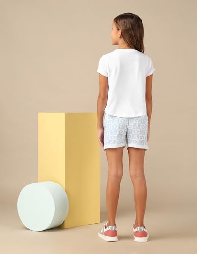 U.S. POLO ASSN. Girl Squad Pure Cotton T-Shirt (UGTSH0446_White_13-14Y)