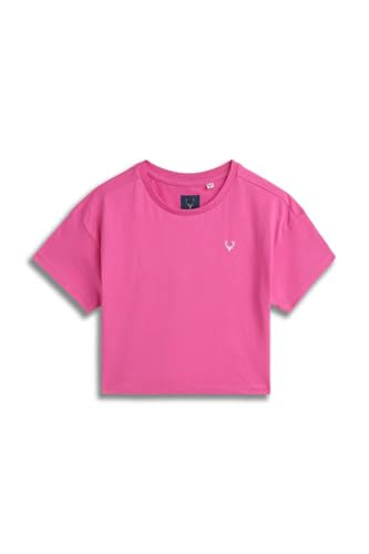 Allen Solly Girl's Modern Fit T-Shirt (AGKCCRGBZ18845_Grey