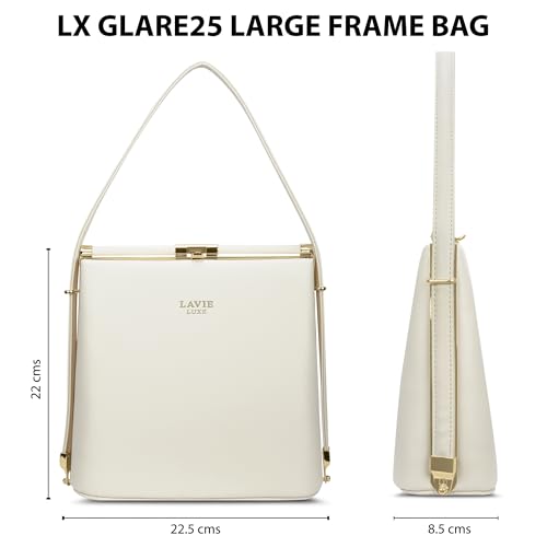 Lavie Luxe Women's Glare25 Frame Satchel Handbag | Satchel Bag For Work | Ladies Purse | Stylish Shoulder Bag | Gift For Women