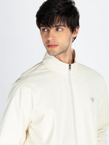 Status Quo Mens Solid High Neck Jacket