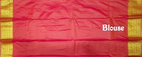 SREE KUMARAN Women's Kanchipuram Silk Pure Pattu Sarees With Blouse (VSK138-2) (VSK242-1)