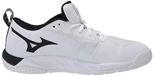 Mizuno Wave Supersonic 2 Womens Volleyball Shoe, White/Black