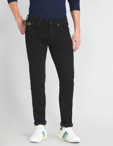 U.S. POLO ASSN. Men's Slim Jeans (UDJENO1255 Black