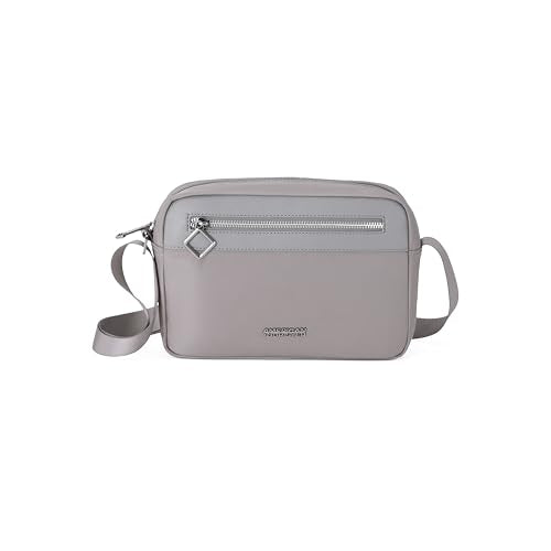 American Tourister Paisley Joy | 3 Ltrs | 1 Compartment | Adjustable Strap | Crossbody Bag | 1 Year International Warranty | Charcoal Grey