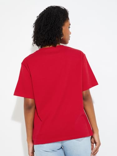 Max URB_N Women Oversized The Devil Wears Prada T-Shirt (Red_S)