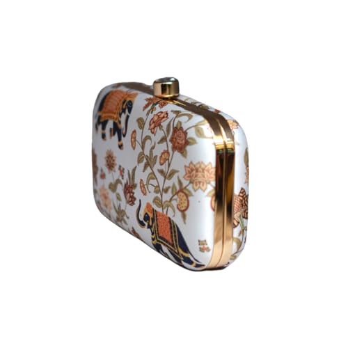 Artklim Elephant Printed Clutch