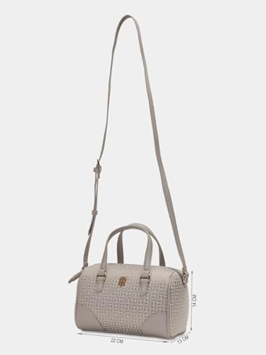 Logo Taupe Polyester Sling Bag