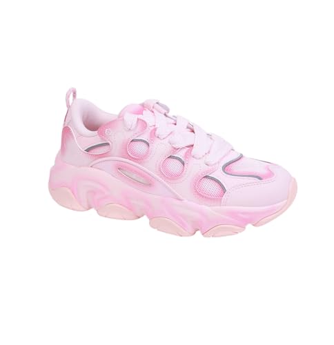 XTEP Cherry Pink Solid Retro Casual Shoes for Women -Euro 39