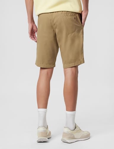 Jockey 1203 Men's Super Combed Mercerised Cotton Woven Fabric Straight Fit Solid Shorts with Side Pockets_Sepia Tint_XL