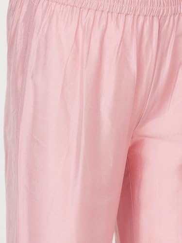 Max Women Embroidered A-line Kurta Set with Dupatta (Pink_XXL)