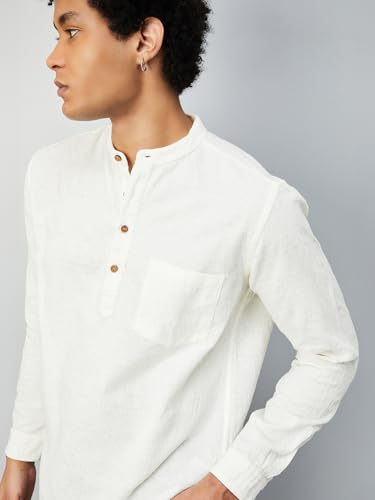 Max Men's Cotton Regular Kurta (FUCSTSS2512JQ_Beige