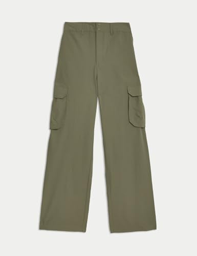 Marks & Spencer Stormwear™ Cargo Wide Leg Trousers Dark Khaki