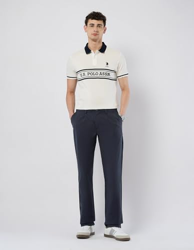 U.S.Polo ASSN. Men's Straight Casual Pants (USTRO044R_Navy