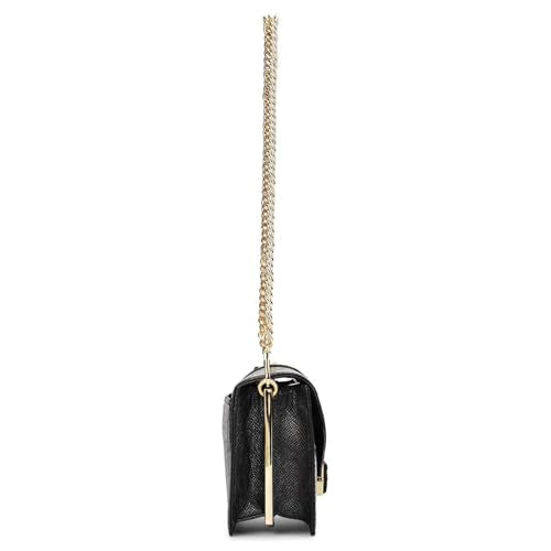 Da Milano Leather Shoulder Bag for Women - Black