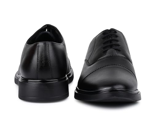 LOUIS STITCH Jet Black Lightweight Derby Shoe | Formal Shoes for Men | LSFXCTJB | UK-7